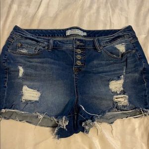 Torrid Distressed Jean shorts